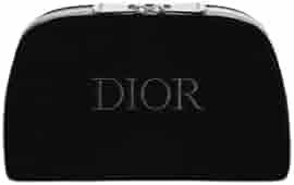 ディオール　ノベルティ　ベロア　ブラック　ポーチ　　箱付き正規品 DIOR／【ブラック】ベロアコスメポーチ ノベルティ ディオール